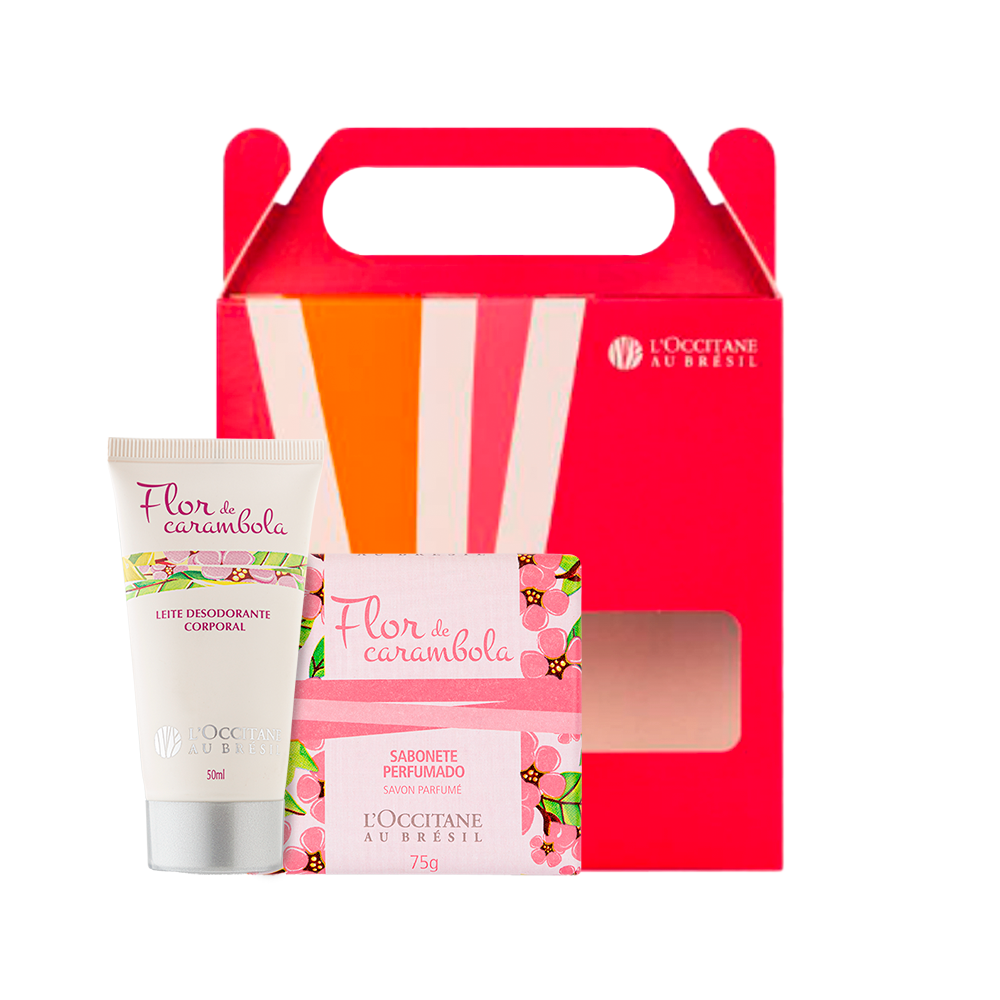 Presente Flor de Carambola: Sabonete e Leite Desodorante 50ml - PresenteIA, ,  large image number 0